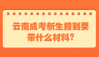 云南成考新生報到