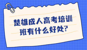 楚雄成人高考培訓(xùn)
