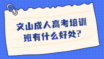 文山成人高考培訓(xùn)