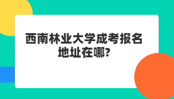 西南林業(yè)大學(xué)成考報名