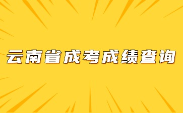 云南省成考成績查詢入口進入方法